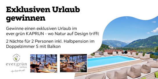 mömax - 2 Übernachtungen für 2 Personen inkl. Halbpension im Doppelzimmer S mit im Ever-Grün Kaprun Österreich