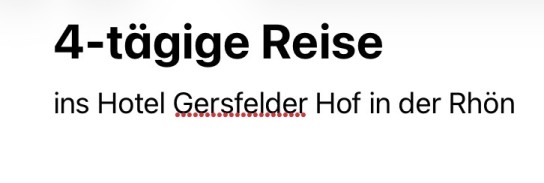 rewe-reisen.de - 4-tägiger Aufenthalt im 4-Sterne Hotel Gersfelder Hof in der Rhön