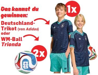 Sailer Verlag - 1 x Deutschland-Trikot von Adidas | 2 x 1 Trionda WM-Ball