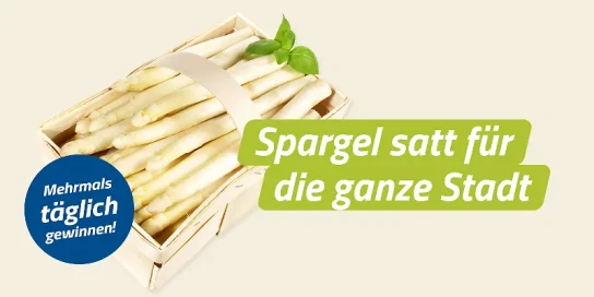 Spreeradio - 2 Kilogramm frischen Beelitzer Spargel direkt vom Feld je Gewinner für Berlin und Umland (Abholung)