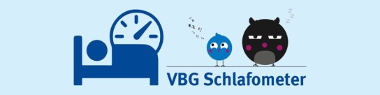 Verwaltungs-Berufsgenossenschaft (VBG) - 1. Gutschein für ein Wellness-Wochenende für 2 Personen, 2.-3. Fitnesstracker, 4.-50. eine stylische VBG-Schlafometer-Tasse