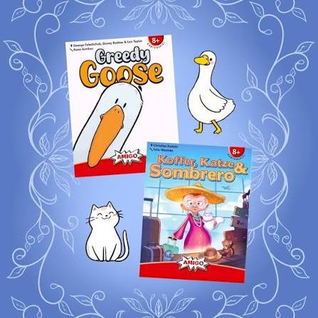 zookauf - jeweils 3 der spannenden Kartenspiele im Bundle („Greedy Goose“ und „Koffer, Katze & Sombrero“)