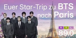 89.0 RTL - 1x2 Tickets zum BTS Konzert in Paris am 18.07.2026 inklusive Flüge und Hotelübernachtung