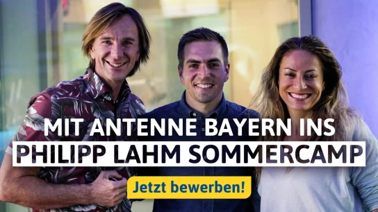 Antenne Bayern - 40x ein Teilnehmerplatz für Kinder von 9 bis 12 am Philipp Lahm Sommercamp 2026 vom 2. bis 8. August in der Nähe von München