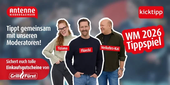 Antenne Niedersachsen - Einkaufsgutscheine von Grillfürst zu 300, 200, 100€