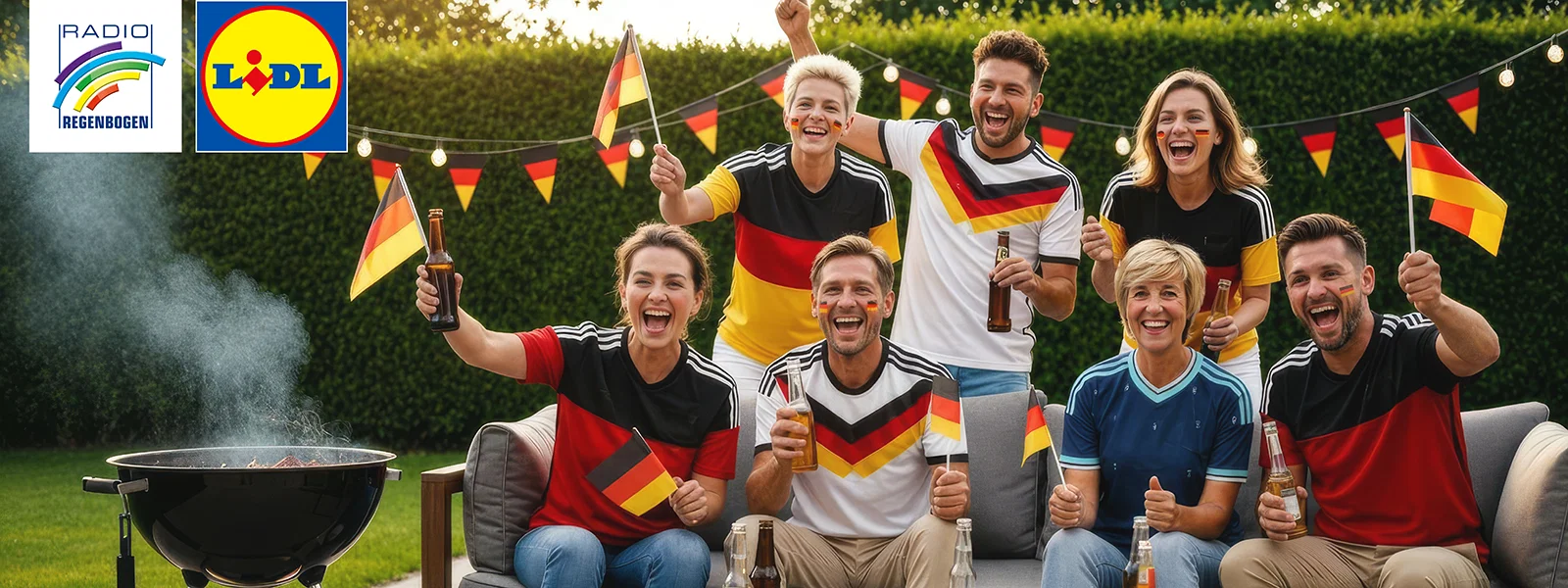 Audiotainment Südwest - Radio Regenbogen - Rundum-sorglos-Paket von Lidl mit Service zu deiner Fußball WM Party am 20.06.2026 für 10 Personen