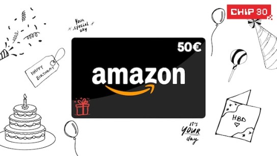 CHIP - 24 x digitale Amazon-Gutscheine im Wert von je 50 €