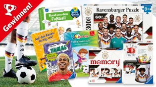 Der kleine ICE - 3 x ein Fußball-Paket von Ravensburger mit Bücher, Spiele und Puzzles rund um das Thema Fußball