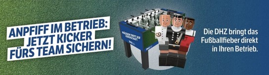Deutsche Handwerks Zeitung - 3 exklusive DHZ-Tischkicker mit Handwerks-Figuren aus 11 Gewerken