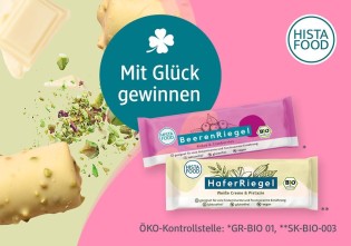 dm-drogerie markt - 20 x 1 HistaFood Produktpaket (12 x HistaFood Bio HaferRiegel Weiße Creme & Pistazie +12 x HistaFood Bio BeerenRiegel Kokos & Cranberries)