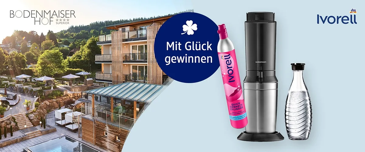 dm-drogerie markt - Einen Familienurlaub im Wellness- & Aktivhotel Bodenmaiser Hof**** Superior sowie 2 x 1 Ivorell Erfrischungspaket