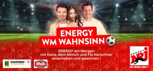 Energy NRJ - 65-Zoll Crystal UHD Smart-TV + Getränke und Snacks von EDEKA Schuler + einen Gutschein von der Metzgerei Walk für leckeres Grillgut