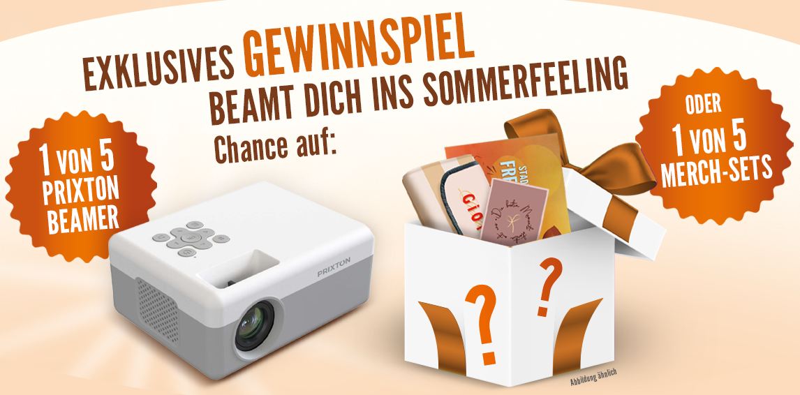 Ferrero - 5 x 1 Beamer von Prixton | 5 x 1 Merchandise-Set