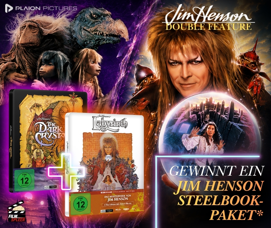 filmspleen - Ein Jim Henson – Steelbook-Paket bestehend aus „Die Reise ins Labyrinth“ und „Der dunkle Kristall“