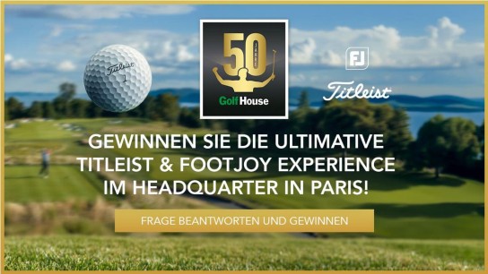 GolfHouse - 1 x Reise für 2 Personen in das Headquarter von Acushnet in Paris + Golfschläger + Golfschuhe