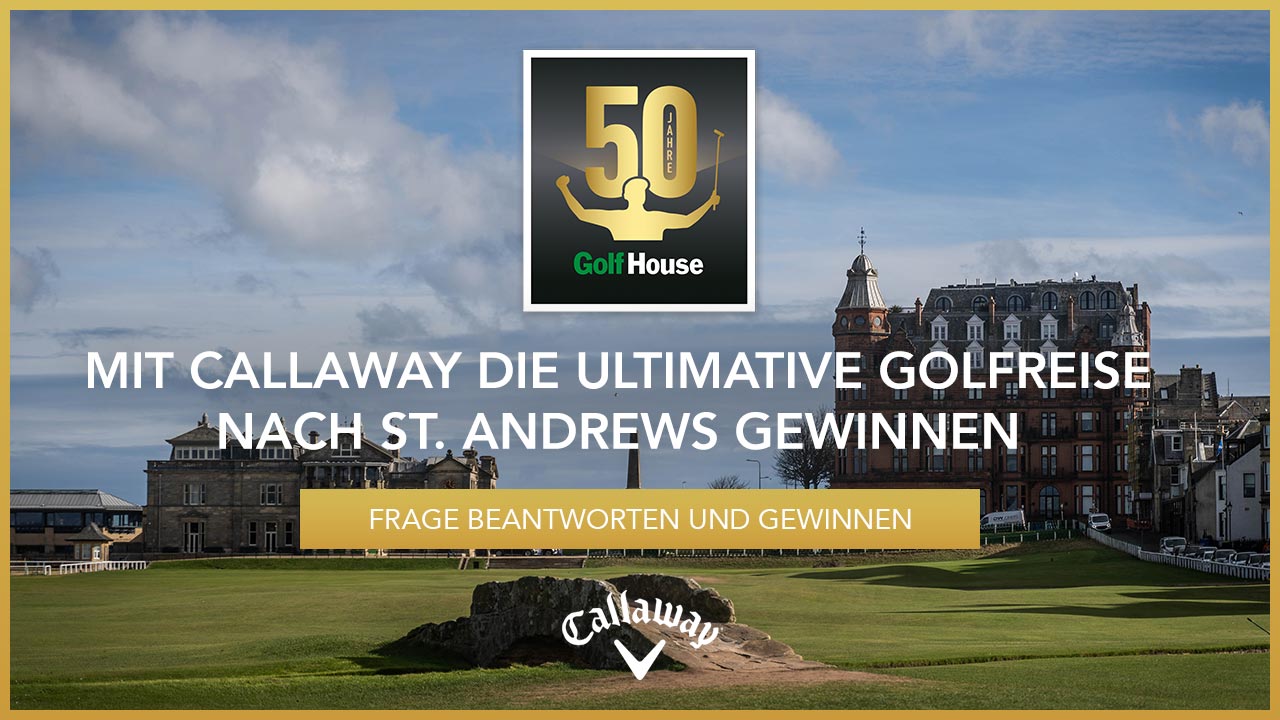 GolfHouse - Golfreise nach St. Andrews in Schottland für 2 Personen mit Flügen, 2 Hotelübernachtungen, Verpflegung, 1 x 2 Greenfees für den Old Course
