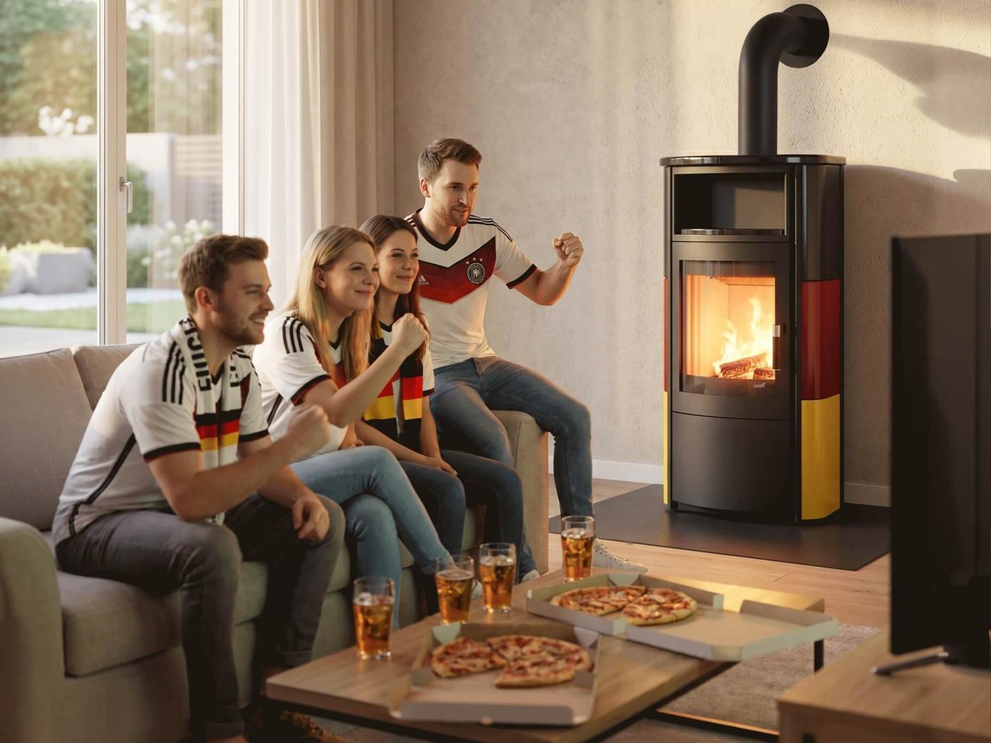 hark - HARK Kaminofen 57 ECOplus FlameKat EX im Wert von 3.638 €, HARK Feuerkugel Edelstahl, Tisch Gasgrill und mehr