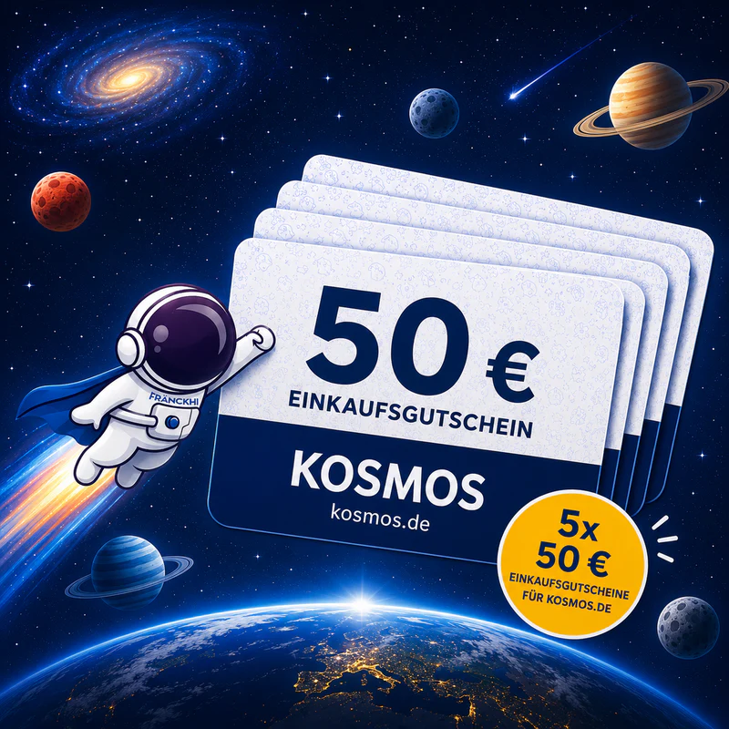 KOSMOS - 5 Einkaufsgutscheine im Wert von je 50 € für den Online-Shop