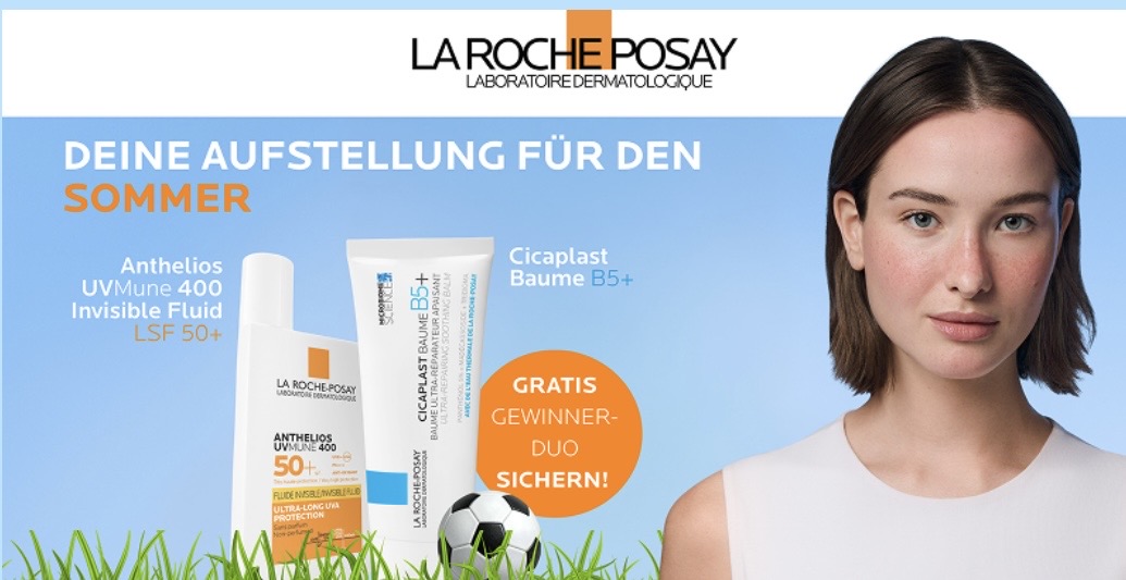 La Roche-Posay - 30 Produktpakete von La Roche Posay mit Anthelios Invisible Fluid Getönt UVMune 400 LSF 50+ (50 ml) und Cicaplast Baume B5+ (100 ml)