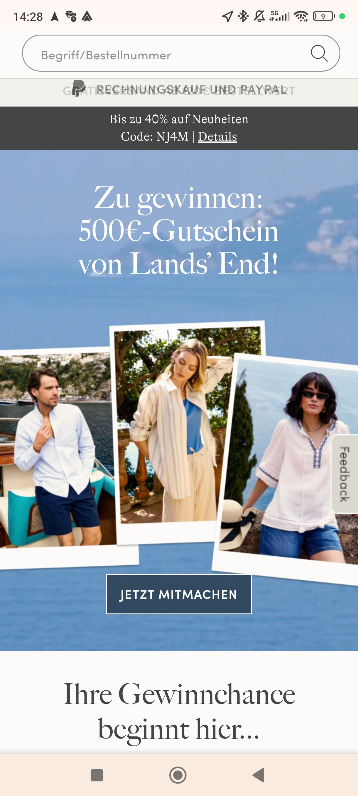 landsend - 1x 500€-Gutschein von Lands’ End, 2x je einen 250€ Lands’ End Gutschein