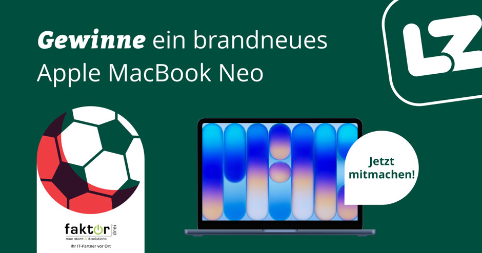 Lippische Landes-Zeitung - ein brandneues MacBook Neo im Wert von rund 700 €