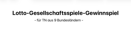 LOTTO Schleswig-Holstein - 5 unterschiedliche Gesellschaftsspiele zur Auswahl, davon je 3 x 1 zu gewinnen (für TN aus 9 Bundesländern)