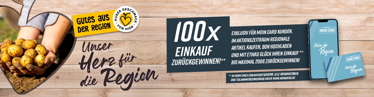 Moincard - 100x 1 Einkaufsgutschein bis maximal 200€ für combi und famila Nordwest im doppelten Wert deines Einkaufs
