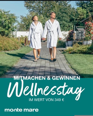 monte mare - Wellnesstag für 2 Personen im monte mare in Andernach im Wert von 349€
