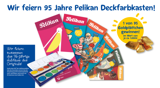 Pelikan - 95x Goldplättchen im Wert von je ungefähr 1.000€ oder Barauszahlung
