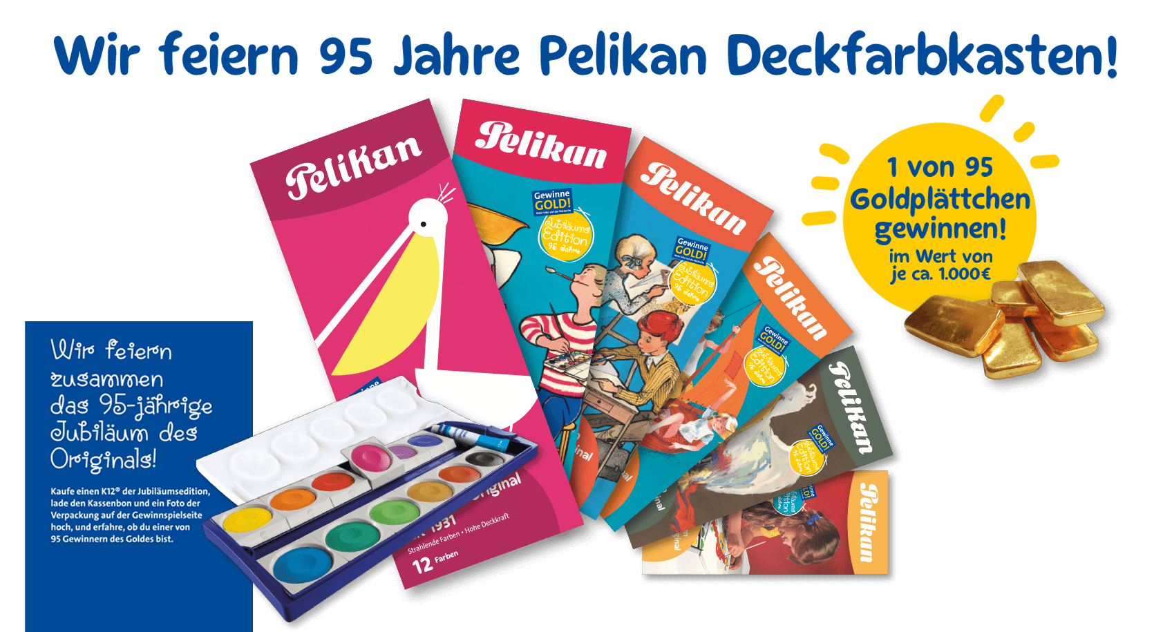 Pelikan - 95x Goldplättchen im Wert von je ungefähr 1.000€ oder Barauszahlung