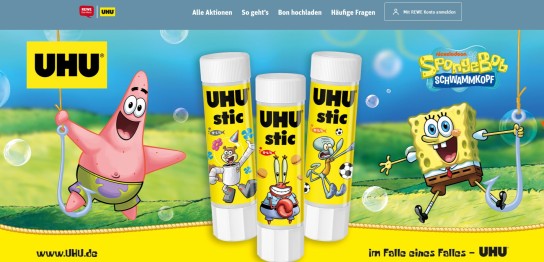 REWE - 1x 500 € Rewe Gutschein und 2x1 Uhu Produktpaket (Produktkauf)