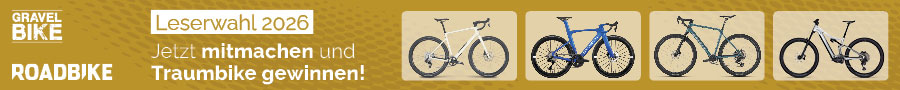 RoadBike - Storck Aerfast.5 Team im Wert von 8.499, € CANYON Grizl CF 9 ESC w/RIFT im Wert von 5.999, € Rose Backroad Force AXS im Wert von 4.200, € Focus JAM2 6.8 im Wert von 5.699 €