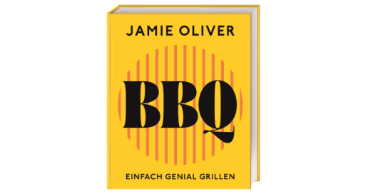 Rosenheimer Schaufenster - Ein Exemplar des Buches „BBQ. EINFACH GENIAL GRILLEN“ von Jamie Oliver