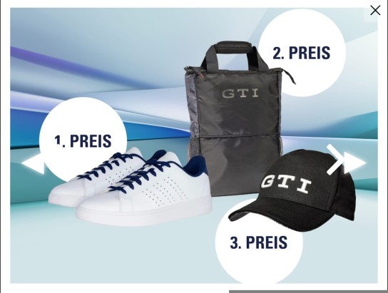 Schröder Team - Volkswagen x adidas Sneaker / VW Rucksack aus der GTI Kollektion / VW Cap 56–60 aus der GTI Kollektion