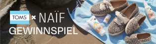TOMS - 1 von 3 Sommer-Bundles für die ganze Familie. Inklusive: Bis zu 4 Paar TOMS Schuhe im Partnerlook für die Familie & ein großes Naïf Sonnenschutz-Set (speziell für empfindliche Baby- und Kinderhaut)