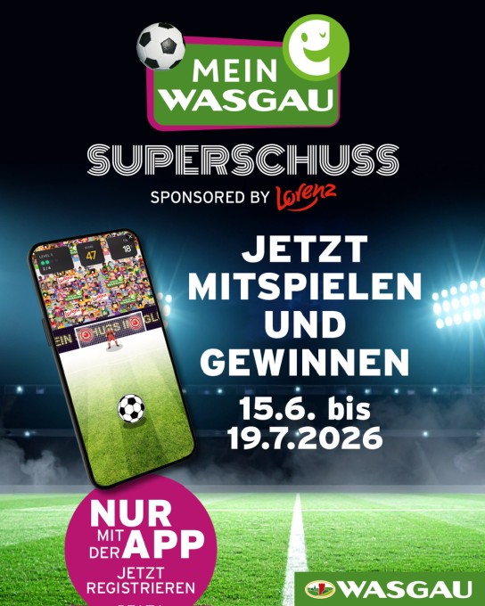 WASGAU - WASGAU Einkaufsgutscheine, Snacks von Lorenz, Gratis Schlauis für Prämien, insgesamt 7500 Sofortgewinne (App-GS)