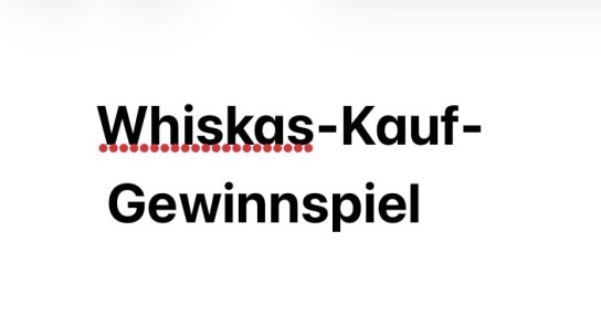 WHISKAS - 100 x 150 € (bzw 150 CHF für TN aus der Schweiz)