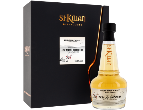 Whiskyexperts - St. Kilian Exceptional – ex Mugi Shochu in der 0,5l-Flasche im Wert von 190€