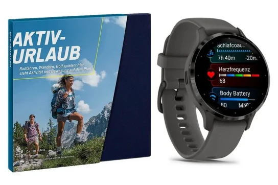 AOK Bayern - Aktivurlaub mit 2 Übernachtungen für 2 Personen, Fitness-Smartwatch (Wohnsitz Bayern)
