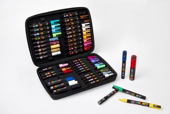 Artists&Illustrators - 10x ein gemischtes POSCA-Farbmarker-Set mit 40 Teilen