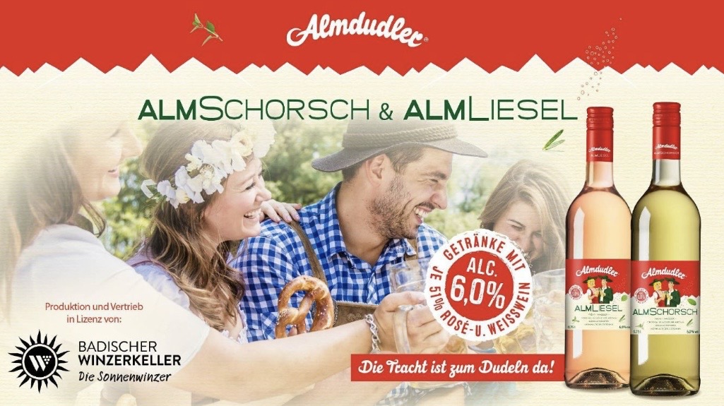 Badischer Winzerkeller - einen von zwei Trachtengutscheine im Wert von je 500€ und die ersten 200 Teilnehmenden erhalten ein original "Du bist mein AlmSchorsch" oder "Du bist meine AlmLiesel" Lebkuchenherz