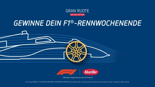 Barilla - 5 Rennwochenenden FORMULA 1 MSC CRUISES UNITED STATES GRAND PRIX 2026 f. jeweils 2 Pers. inkl. Flüge hin u. zurück Frankfurt - Austin/Texas am 23.10.2026 + 29.10.2026, ÜN/Fr. im mind 3-Sterne-Hotel