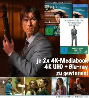 BLURAY-DISC - 6 x „How to Make a Killing - Todsicheres Erbe“ (2 x 4K-Mediabook, 2 x 4K UHD, 2 x Blu-ray)