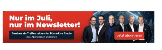 Börse.live - Ein exklusiver Besuch im Börse Live Studio (Nassauer Straße 36 61440 Oberursel) inklusive persönlichem Treffen mit Börse Live Experten. Der Gewinn umfasst außerdem ein gemeinsames Abendessen sowie eine Übernachtung