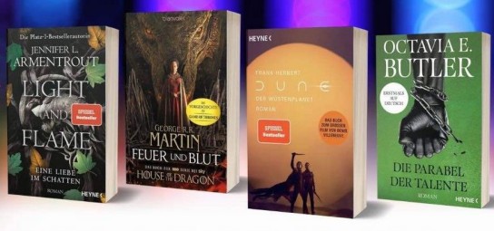BUCHSZENE - 20 x 1 SciFi- oder Fantasy-Buch von Heyne oder Blanvalet