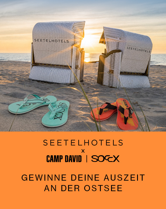 CAMP DAVID - Reisekoffer mit Reisegutschein: 2 Übernachtungen für 2 Personen in einem Seetel Hotel, inkl. Frühstücksbuffet