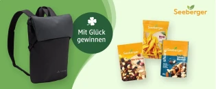dm-drogerie markt - 5 x 1 VAUDE Rucksack gefüllt mit Snacks von Seeberger