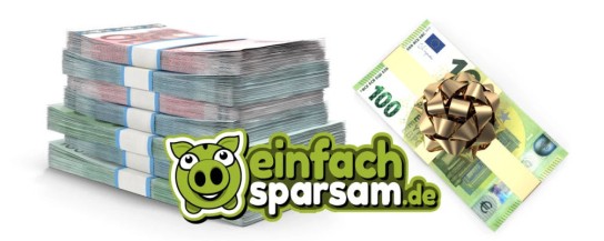 Einfach-Sparsam.de: Gewinne 3 x 100 € Bargeld