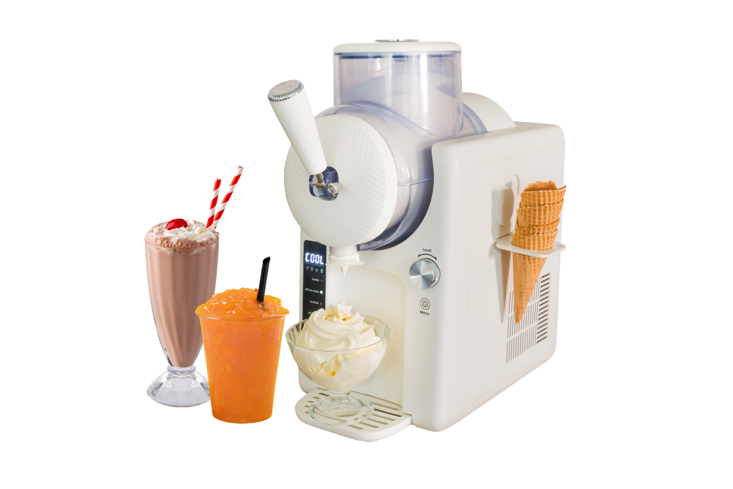 falkemedia - 2 × 2in1-Slush- und Softeismaschine „Sofie"
