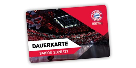 FC Bayern Basketball - FC Bayern Basketball: Rückerstattung für Dauerkarte Saison 2026/27, VIP Vorteile (Produktkauf)